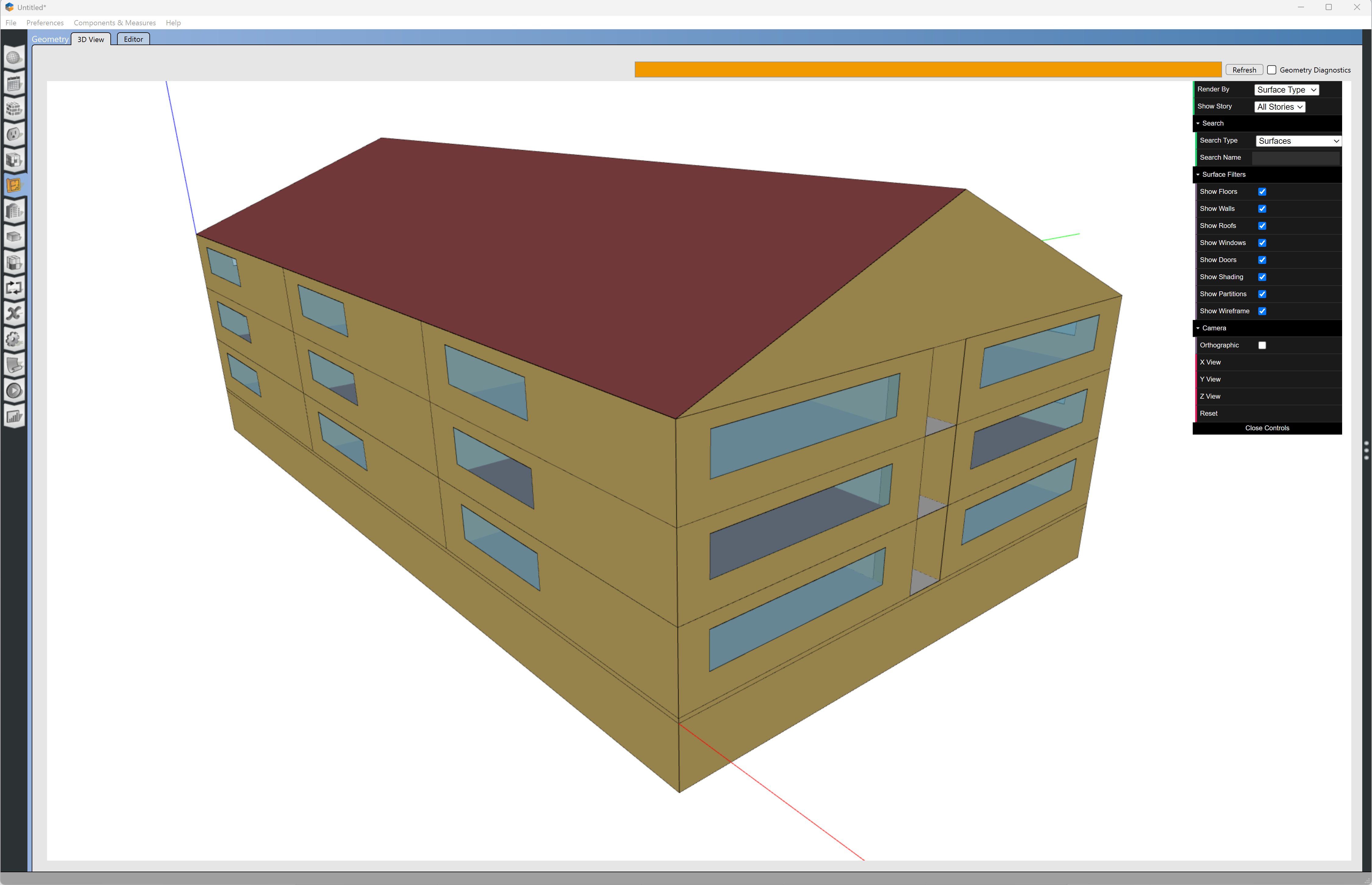 PNNL Multi-family low-rise apartment building with basement